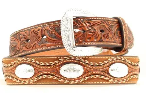 1 1/2'' Scallop Flower Overlay Belt