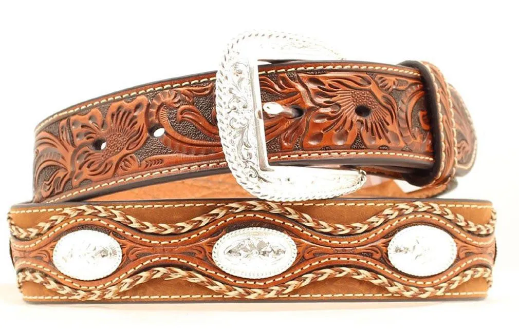 1 1/2'' Scallop Flower Overlay Belt