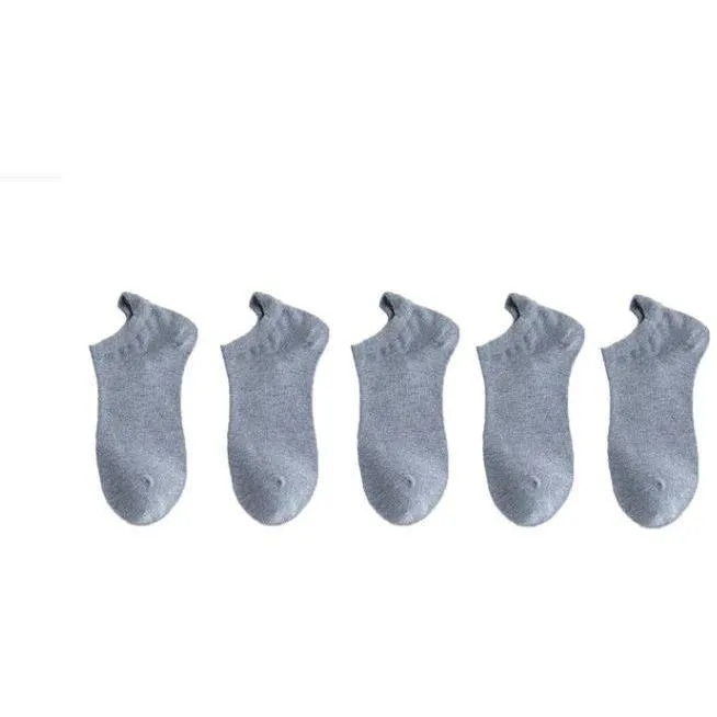 5 Pairs/Pack Embroidered Happy Mood Expressions Women Socks