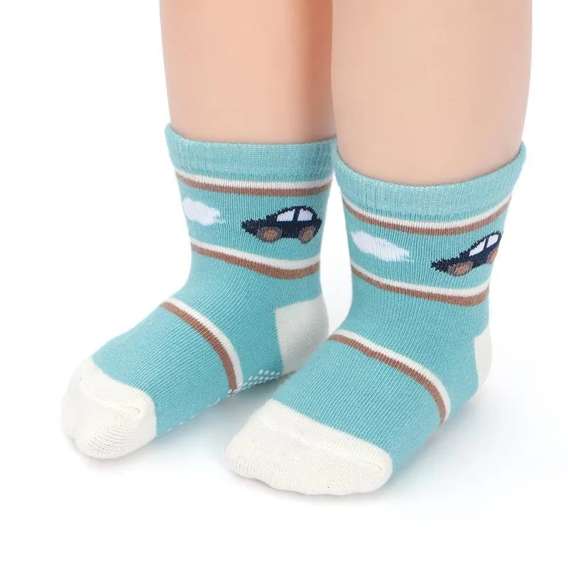 Adorable Anti-Slip Socks For Little Ones – 12 Pairs