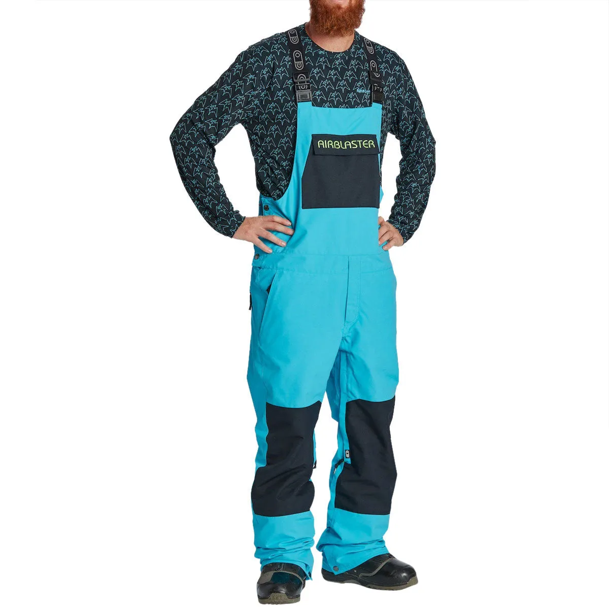 Airblaster Freedom 2024 Bib Snowboard Pants - Vintage Black