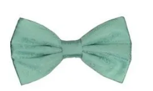 Aqua Paisley Bow Ties with Matching Pocket Squares
