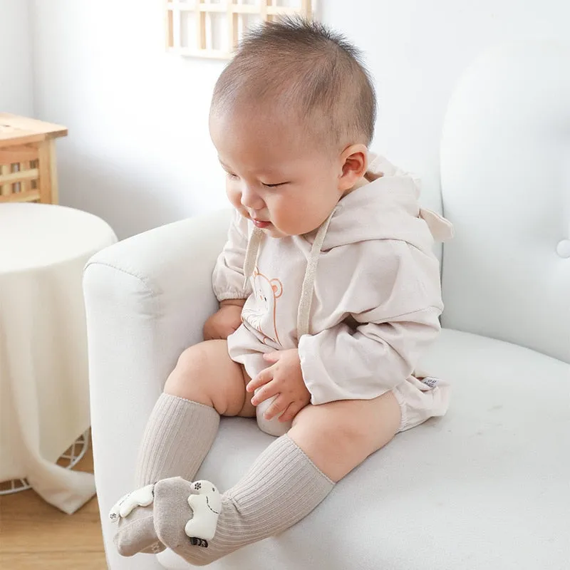 Autumn Winter Soft Cotton Baby Girls Socks Newborn Cartoon Animal Baby