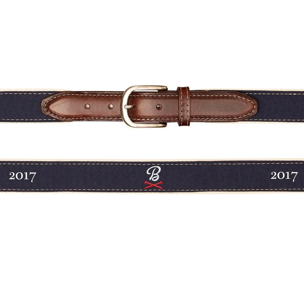 Barstool Golf Canvas Embroidered Belt