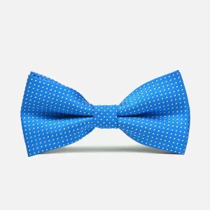 Blue Polka Dot Bow Tie
