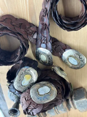 Brown Braided Belt