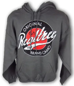 Browning Men's Realtree Original Label Charcoal Hoodie Sweatshirt, Large