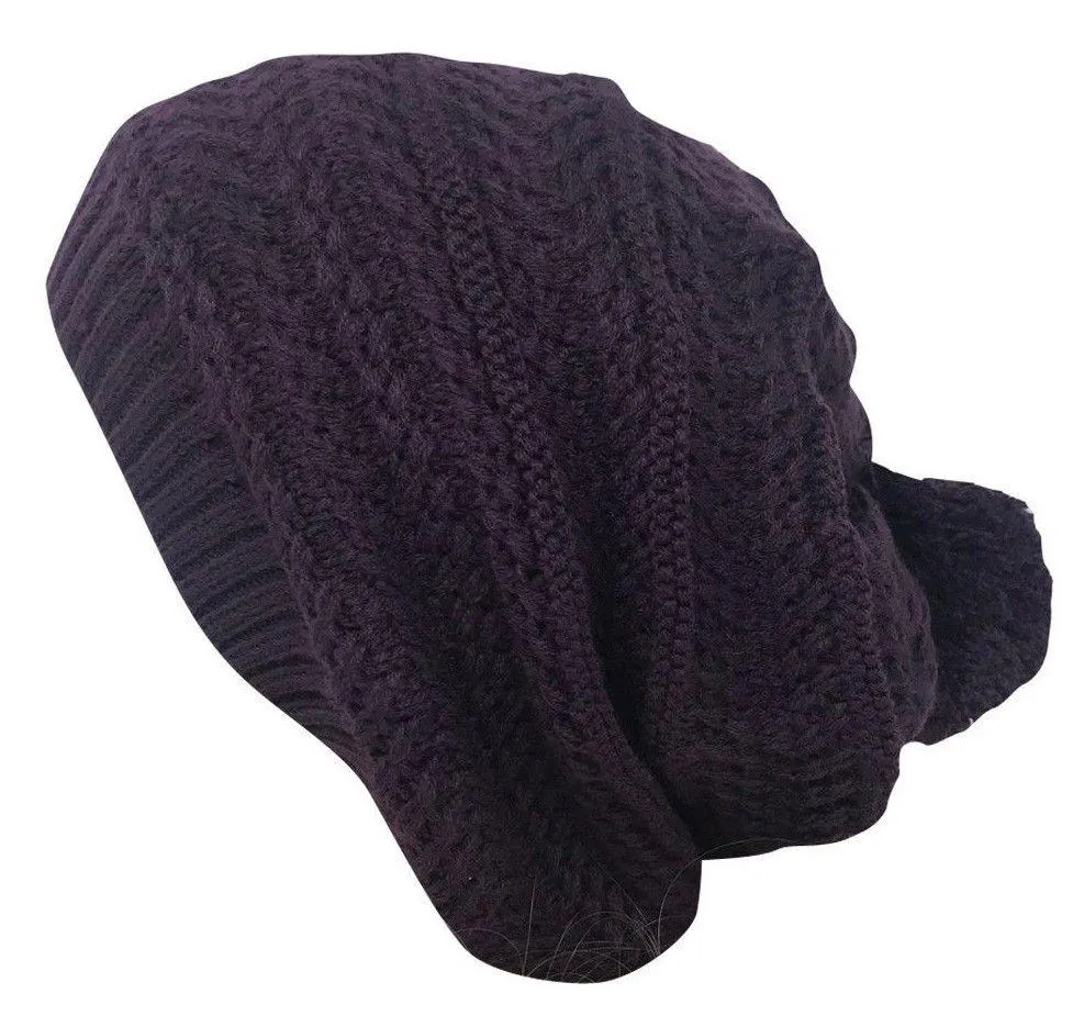 Casaba Warm Beanies French Beret Braided Knit with Pom Hats Caps for Women