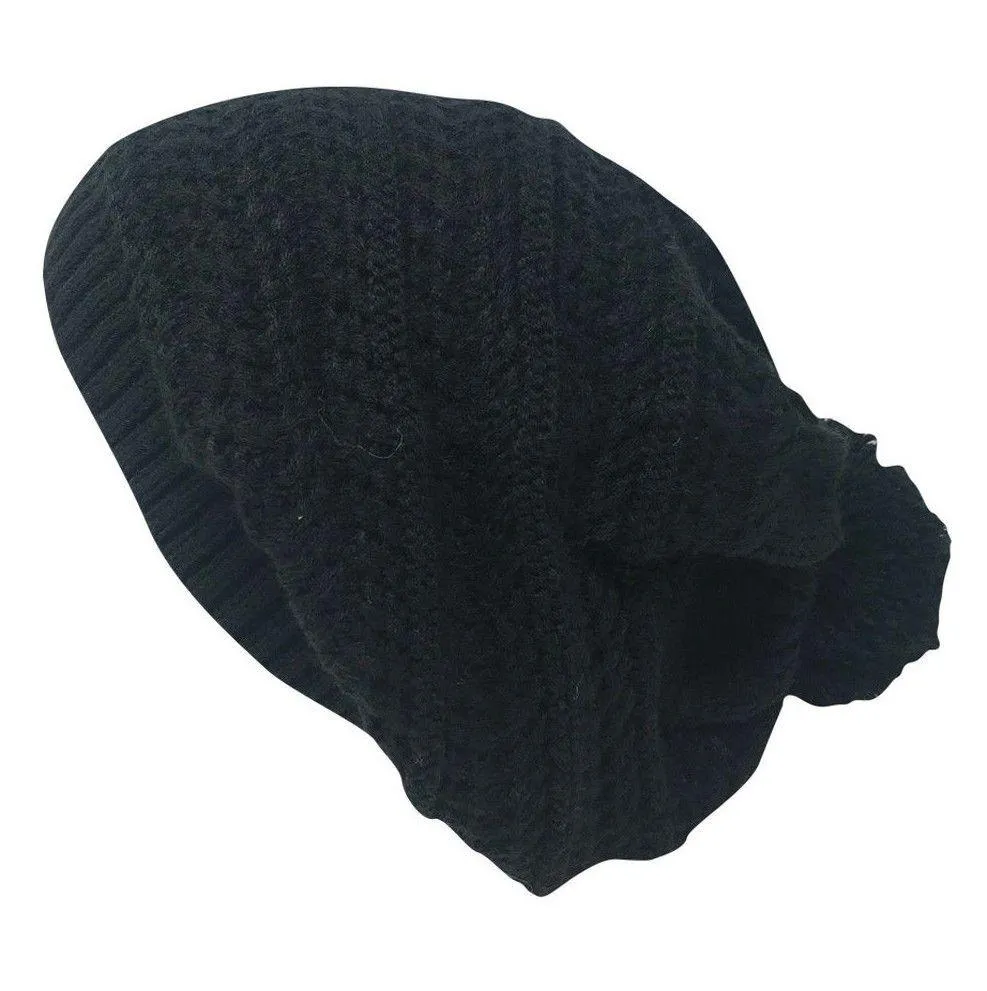 Casaba Warm Beanies French Beret Braided Knit with Pom Hats Caps for Women