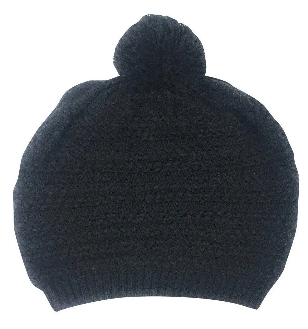 Casaba Warm Beanies French Beret Braided Knit with Pom Hats Caps for Women