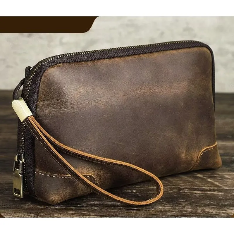 CowLuxe Stylish Leather Men's Accessory Bag