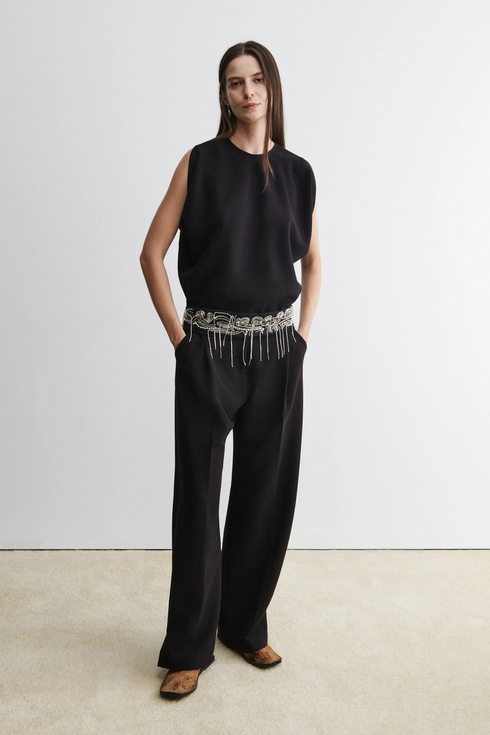 Embroidered Toga Belt