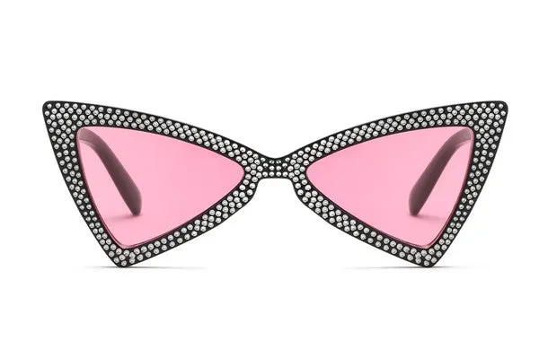 Feline Chic: Triangular Cat-Eye Sunglasses