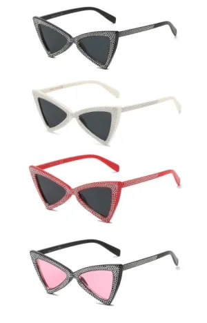 Feline Chic: Triangular Cat-Eye Sunglasses