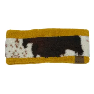 HW-47 Cow Headwrap Mustard
