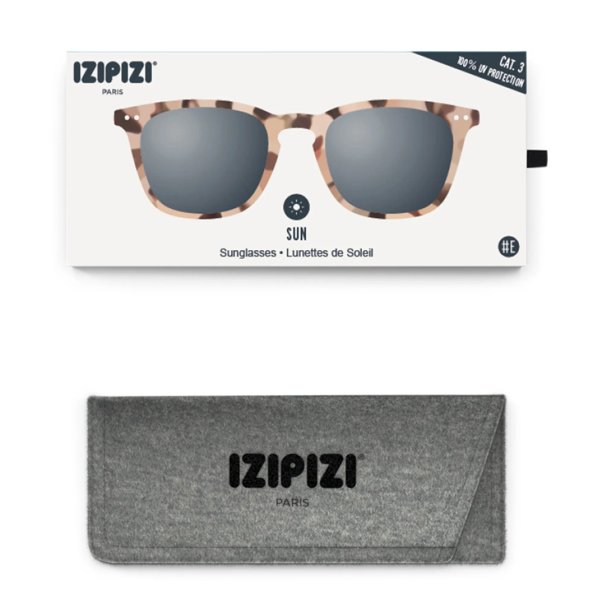 IZIPIZI Tapered Square Sunglasses #E - Light Tortoise