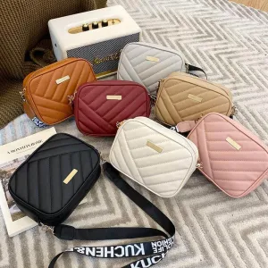 Korean-Inspired Rolling Crossbody Camera Bag - Trendy One Shoulder Phone Carrier