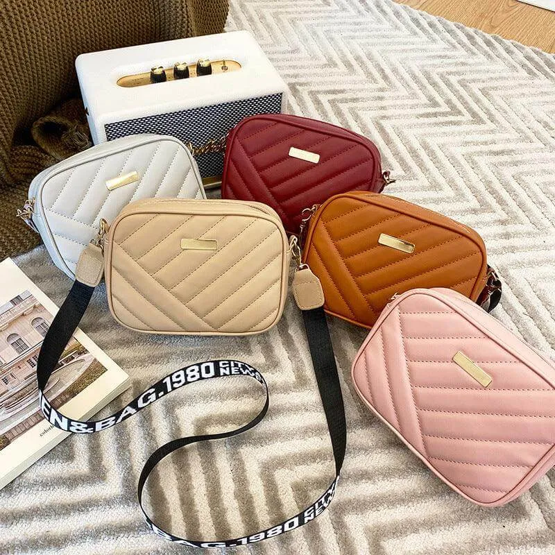 Korean-Inspired Rolling Crossbody Camera Bag - Trendy One Shoulder Phone Carrier