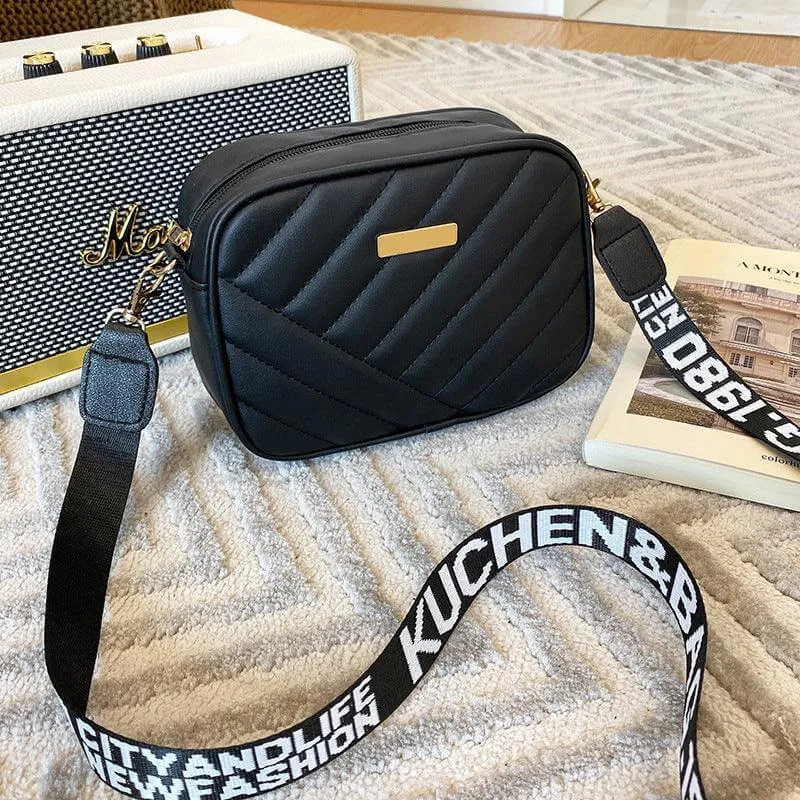 Korean-Inspired Rolling Crossbody Camera Bag - Trendy One Shoulder Phone Carrier