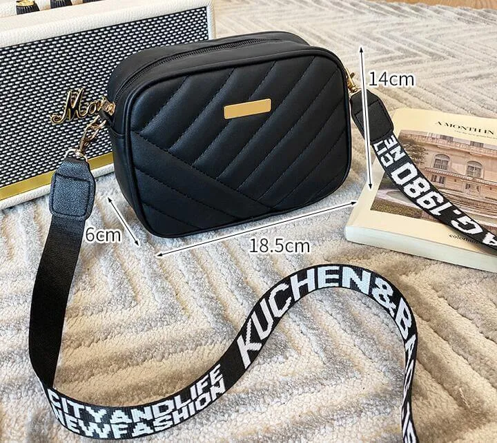 Korean-Inspired Rolling Crossbody Camera Bag - Trendy One Shoulder Phone Carrier