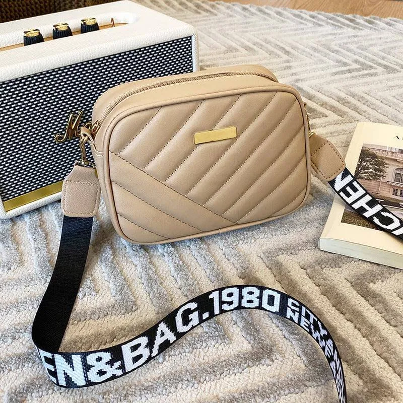 Korean-Inspired Rolling Crossbody Camera Bag - Trendy One Shoulder Phone Carrier