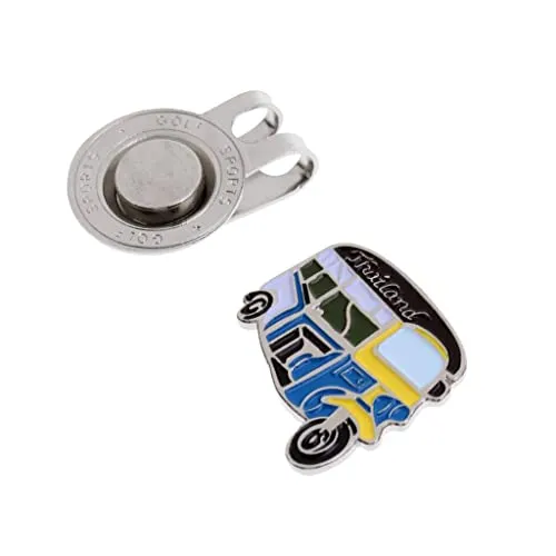 Loom Tree Cute Pedicab Magnet Hat Clip Golf Ball Markers Clip On Golf Cap Visor
