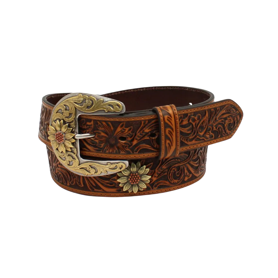 M&f Women's Ariat Floral Overlay Belt