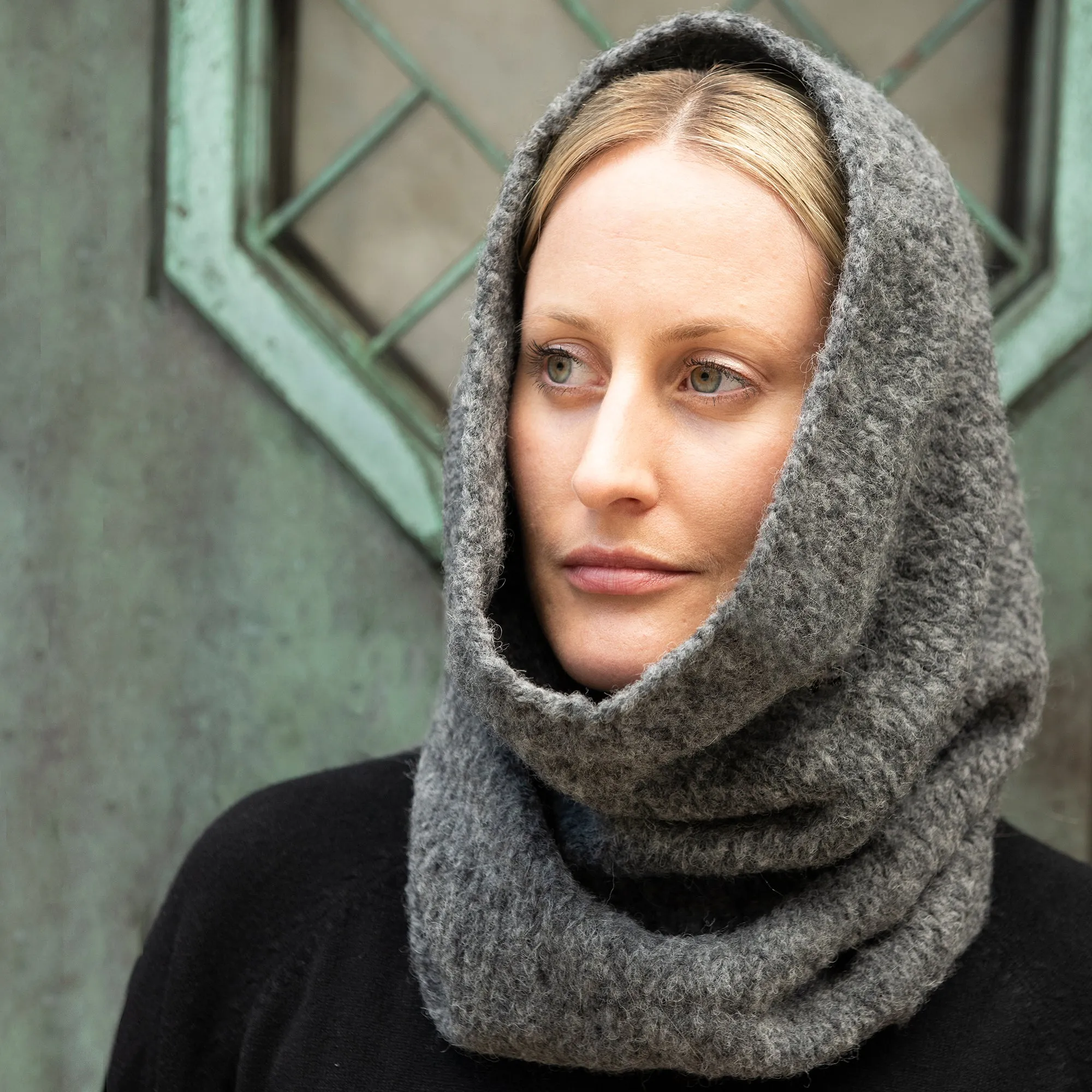 Meg Cohen Alpaca Hand Knit Laja Hood