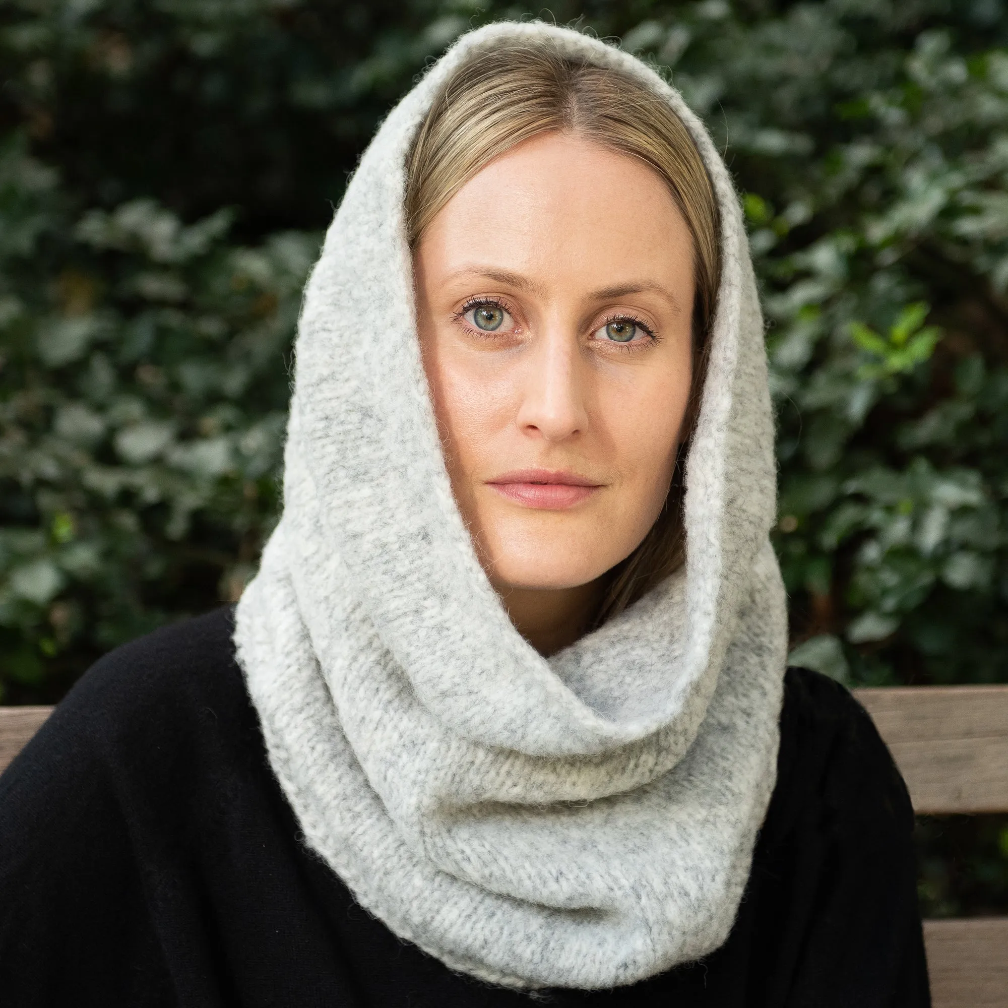 Meg Cohen Alpaca Hand Knit Laja Hood