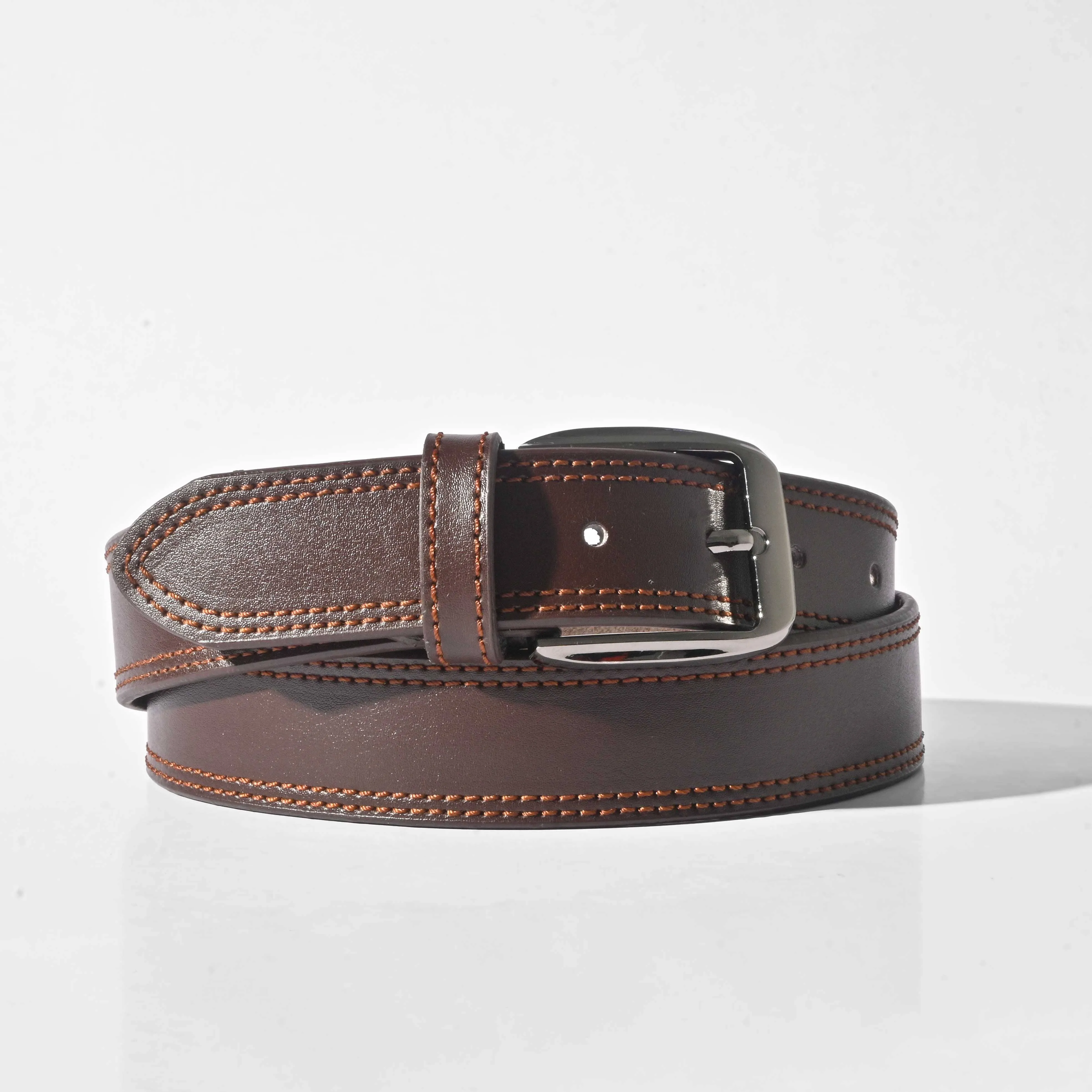 Men's Solid Design Classic Leather Belt