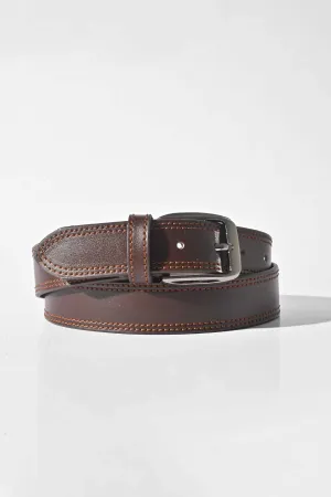 Men's Solid Design Classic Leather Belt