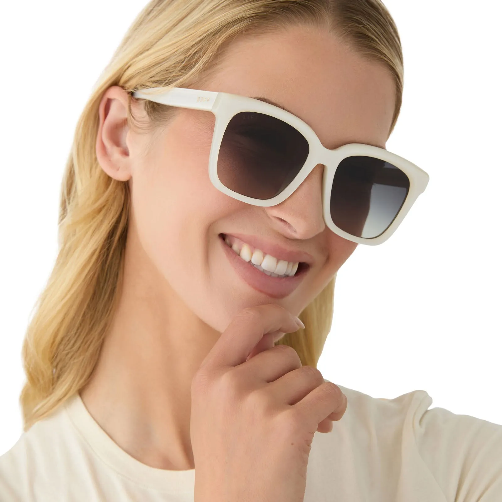 MEREDITH - OPALINE   GREY GRADIENT SUNGLASSES