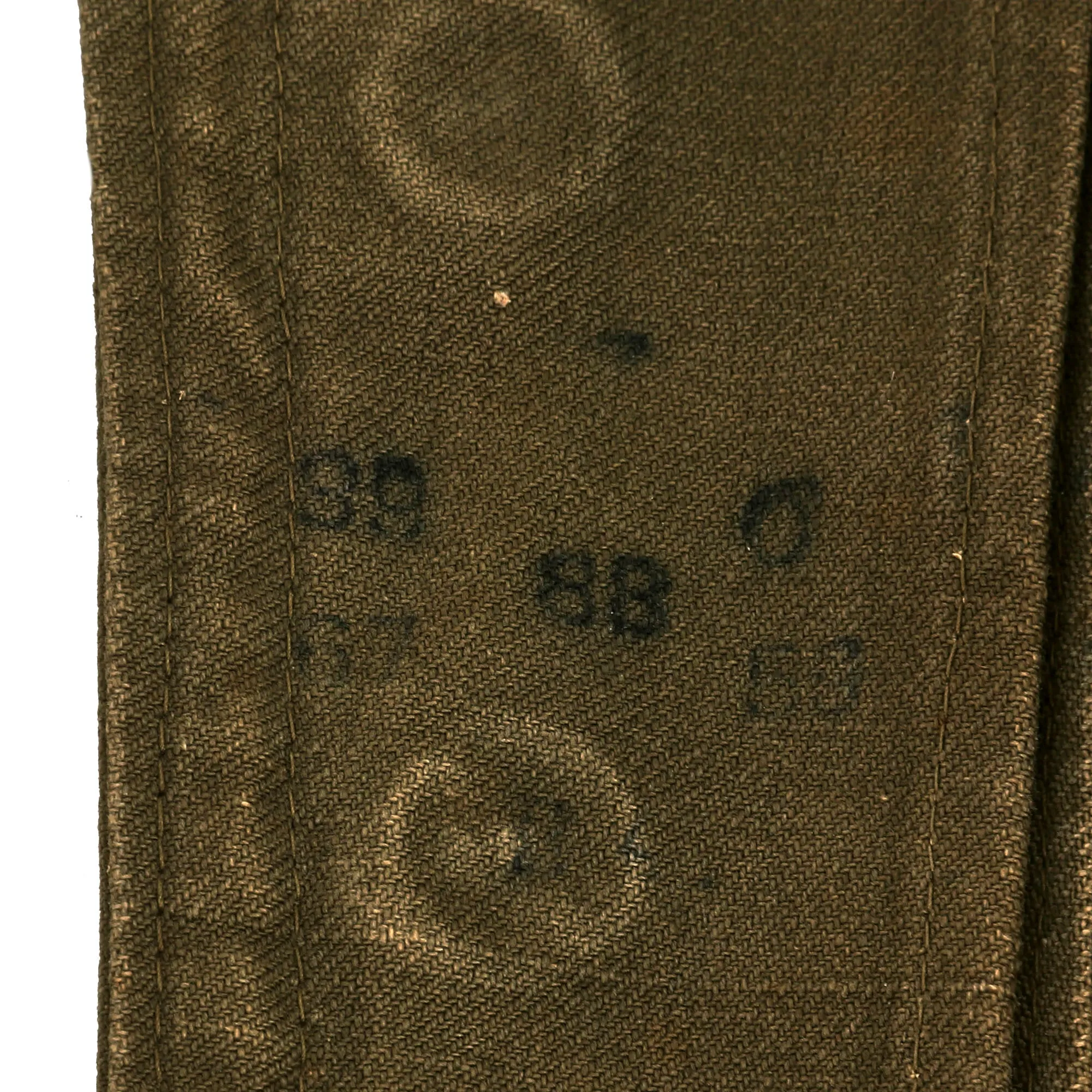 Original German WWII U.S. P.O.W. Afrika Korps Panzergrenadier NCO M41 Tropical Tunic with Post War Re-attached Insignia