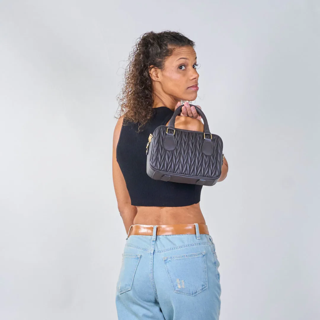 Quilted top-handle handbags wholesale