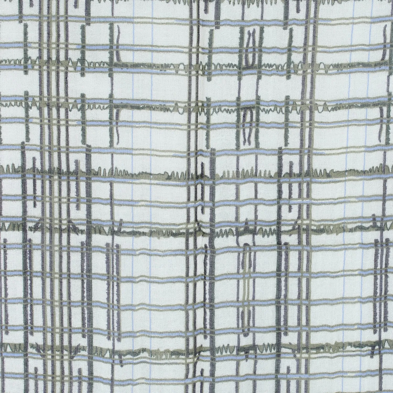 Radiant Geometric Grid Scarf