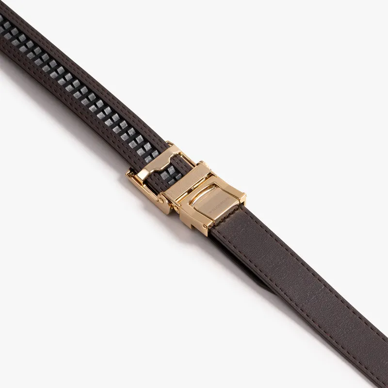 Skinny Mocha Brown Belt