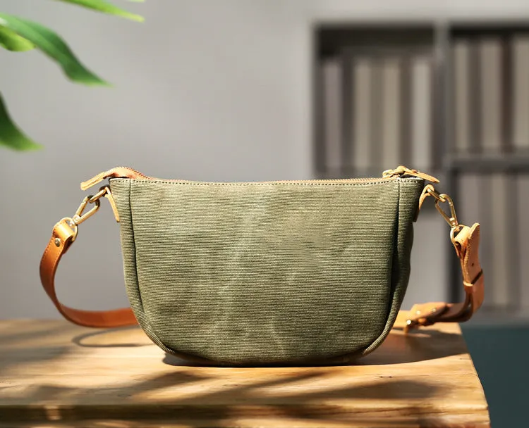 Stylish Womens Cross Body Canvas Bag Small Shoulder Bags For Women