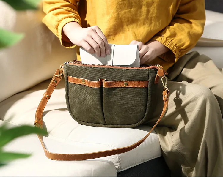 Stylish Womens Cross Body Canvas Bag Small Shoulder Bags For Women