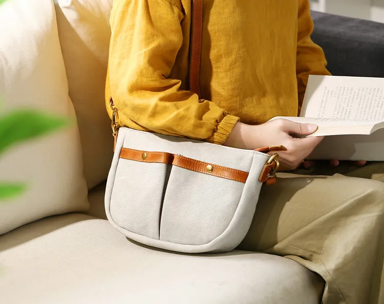 Stylish Womens Cross Body Canvas Bag Small Shoulder Bags For Women