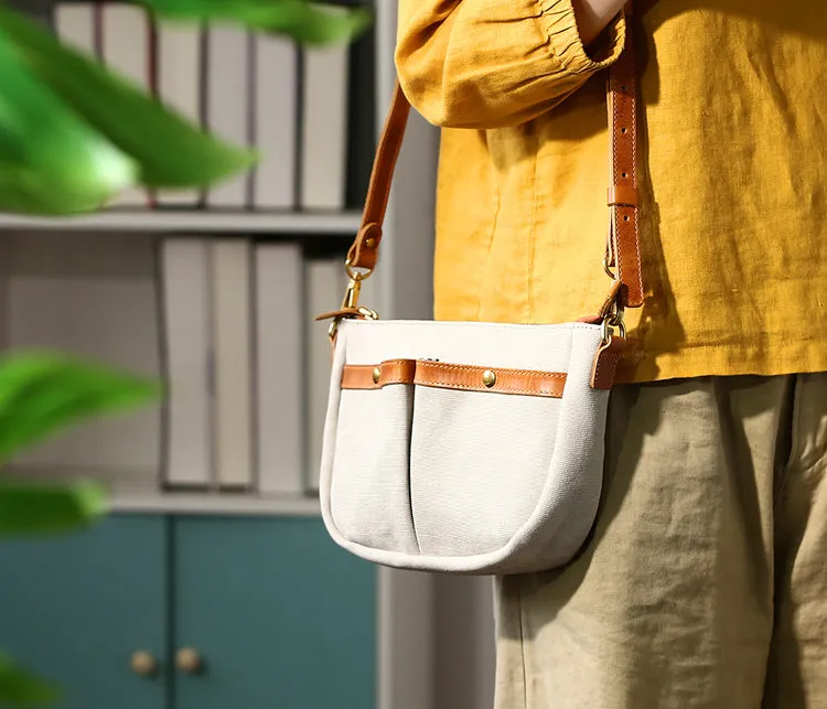 Stylish Womens Cross Body Canvas Bag Small Shoulder Bags For Women