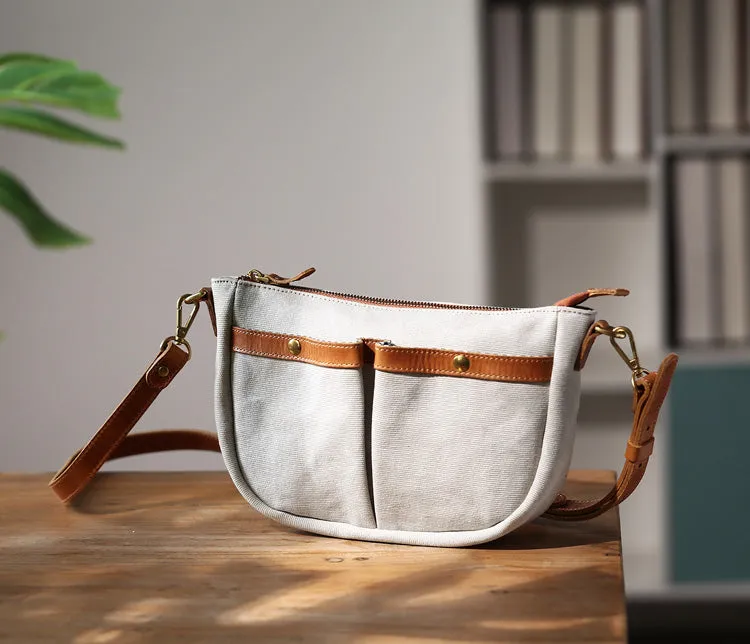 Stylish Womens Cross Body Canvas Bag Small Shoulder Bags For Women
