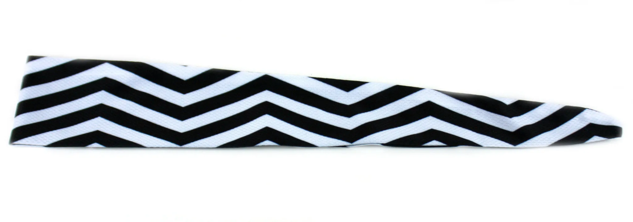 Tie Back Reversible Chevron Black Solid Black (SKU 7552)