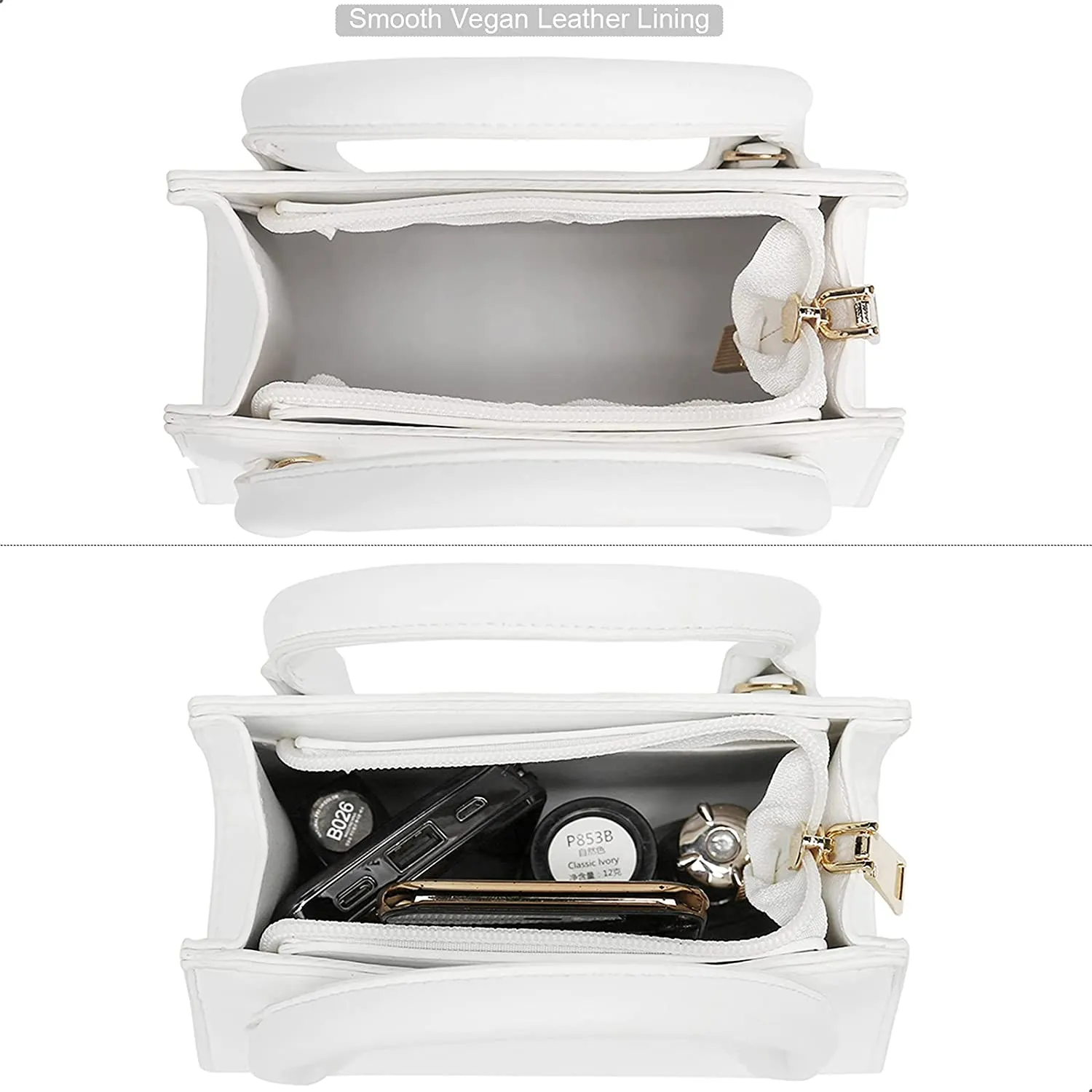 Trendy White Mini Purse Handbag