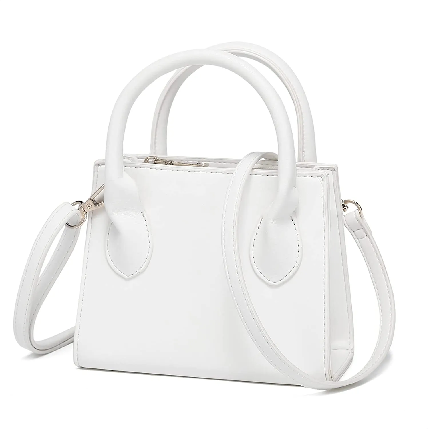 Trendy White Mini Purse Handbag