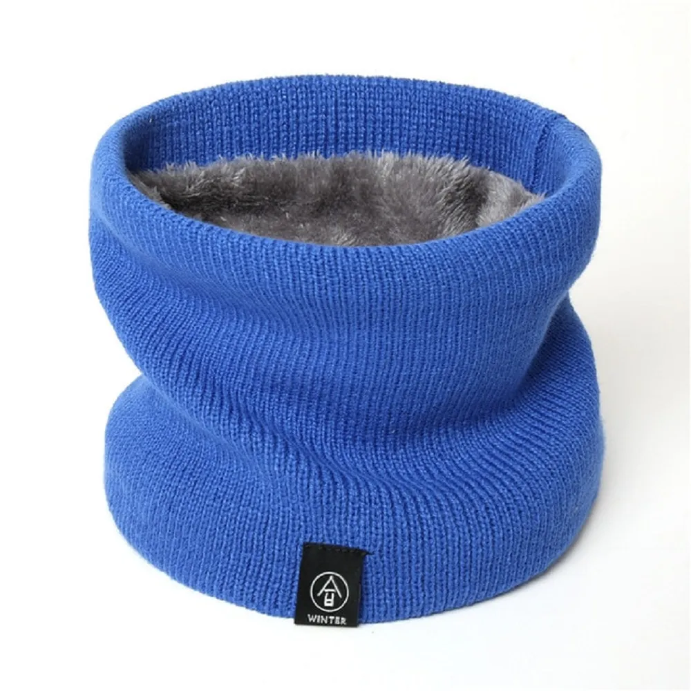 Unisex thermal neck warmer fleece tube winter scarf