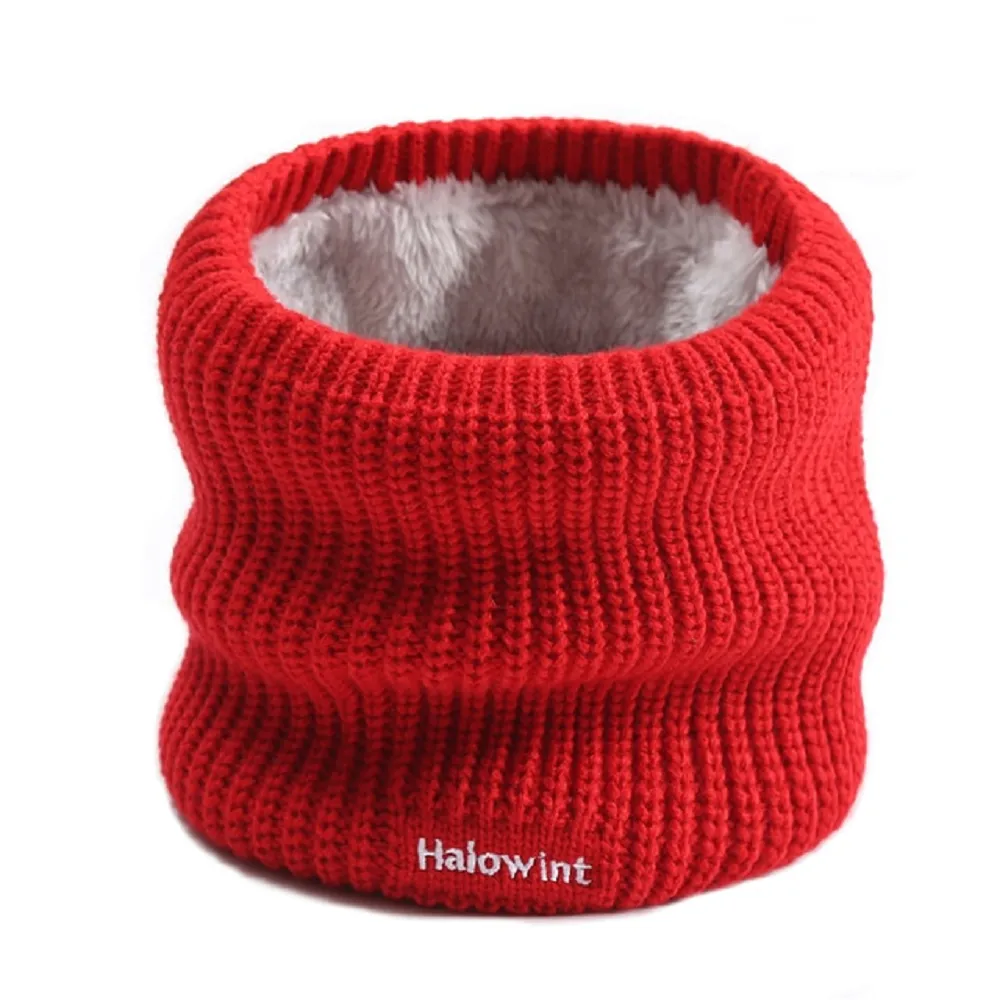 Unisex thermal neck warmer fleece tube winter scarf