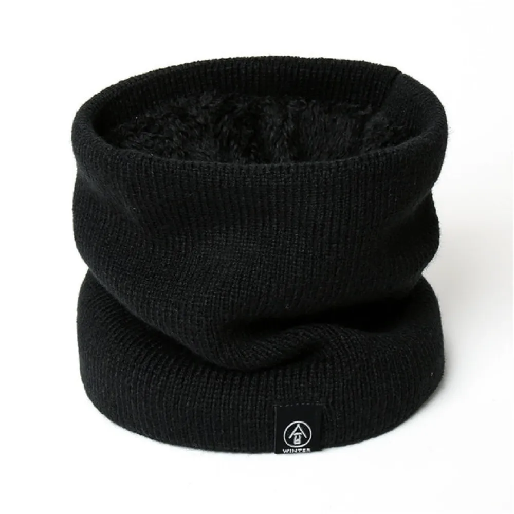 Unisex thermal neck warmer fleece tube winter scarf