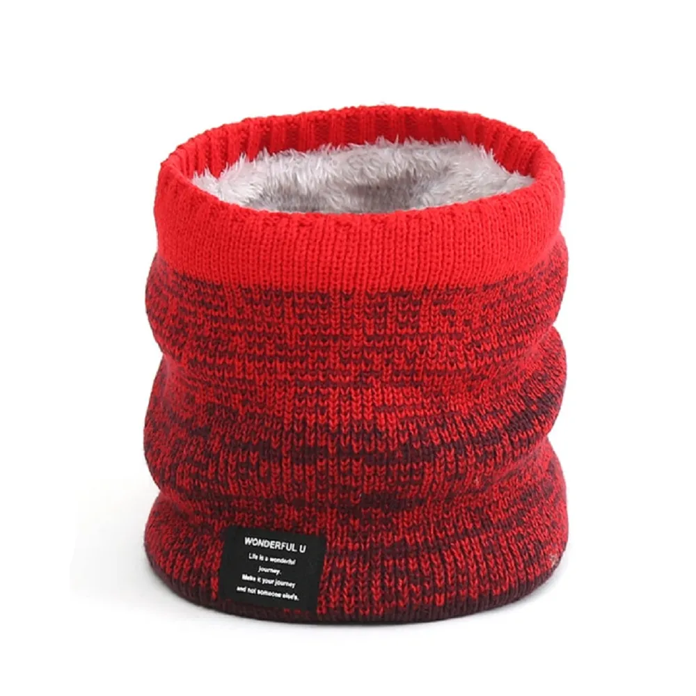 Unisex thermal neck warmer fleece tube winter scarf