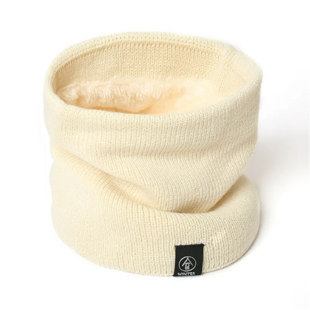 Unisex thermal neck warmer fleece tube winter scarf