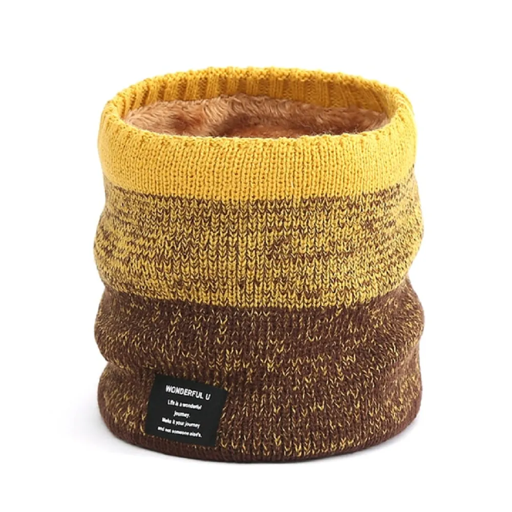 Unisex thermal neck warmer fleece tube winter scarf